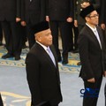 Letjen TNI Saleh Mustafa saat dilantik Presiden Prabowo Subianto sebagai Wakil Menteri Pertanian di Istana Negara, Jakarta, Kamis (1/10/2026). (CNBC Indonesia/Muhammad Sabki)
