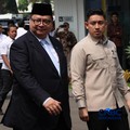 Menko Perekonomian, Airlangga Hartarto saat tiba di Istana Negara, Jakarta, Kamis (1/10/2026). (CNBC Indonesia/Muhammad Sabki)