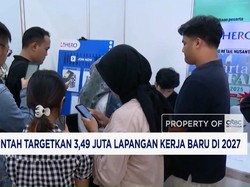 Pemerintah & DPR Targetkan 3,49 Juta Lapangan Kerja Baru di 2027
