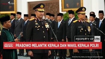 Prabowo Lantik Kapolri Jenderal Suyudi Ario Seto dan Wakapolri Komjen Wahyu Widada