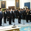 Presiden Prabowo Subianto sebelum melantik Menteri dan Wakil Menteri Kabinet Merah Putih sisa masa jabatan periode tahun 2024-2029 serta anggota Ombusdsman RI di Istana Negara, Jakarta, Kamis (1/10/2026). (Tangkapan Layar Youtube/Sekretariat Presiden