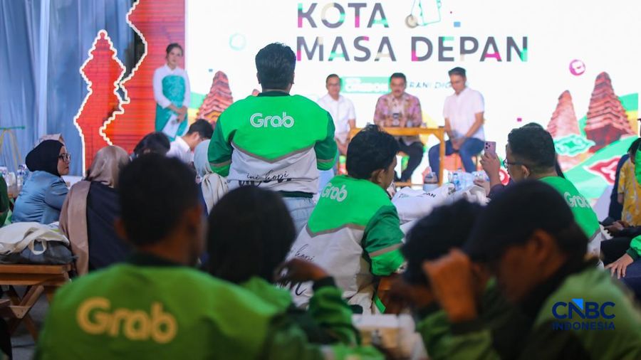 Suasana acara Kota Masa Depan #BeraniDigital di Kantor Wali Kota Cirebon, Jawa Barat, Kamis (1/10/2026). (CNBC Indonesia/Faisal Rahman)