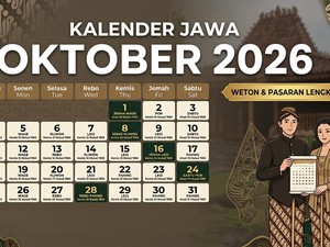 Kalender Jawa Rabu Pon 28 Oktober 2026: Hati-hati Saat Bepergian