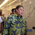Menteri Koordinator Bidang Perekonomian, Airlangga Hartarto saat bertemu wartawan di Jakrata, Jumat (2/10/2026). (CNBC Indonesia/Emir Yanwardhana)