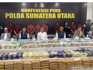Polisi Bongkar Jaringan Narkoba Malaysia, 9 Orang Ditangkap-244 Kg Sabu Disita