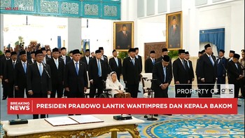 Prabowo Lantik 24 Anggota Wantimpres dan Kepala Bakom