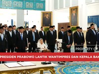 Prabowo Lantik 24 Anggota Wantimpres dan Kepala Bakom