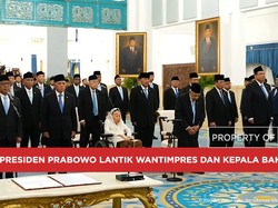 Prabowo Lantik 24 Anggota Wantimpres dan Kepala Bakom