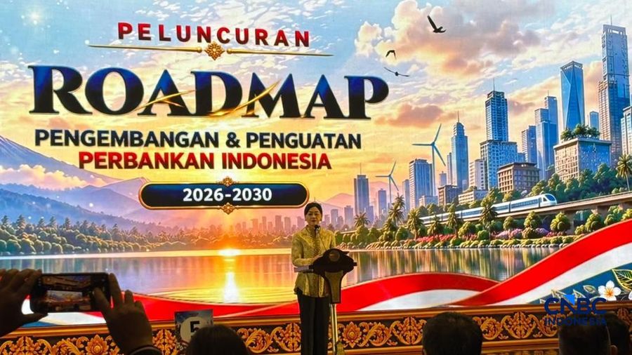 Seremoni Peluncuran Roadmap RP3I Otoritas Jasa Keuangan (OJK) di Kabupaten Badung, Bali, Jumat, (2/10/2026). (CNBC Indonesia/Mentari Puspadini)