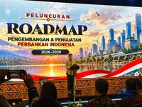 Seremoni Peluncuran Roadmap RP3I Otoritas Jasa Keuangan (OJK) di Kabupaten Badung, Bali, Jumat, (2/10/2026). (CNBC Indonesia/Mentari Puspadini)
