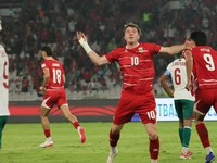 Timnas Indonesia lolos ke final FIFA ASEAN Cup 2026 usai menang 9-2 atas Bangladesh di Stadion Utama Gelora Bung Karno, Kamis (1/10/2026) malam WIB. (Agung Pambudhy/Detikcom)