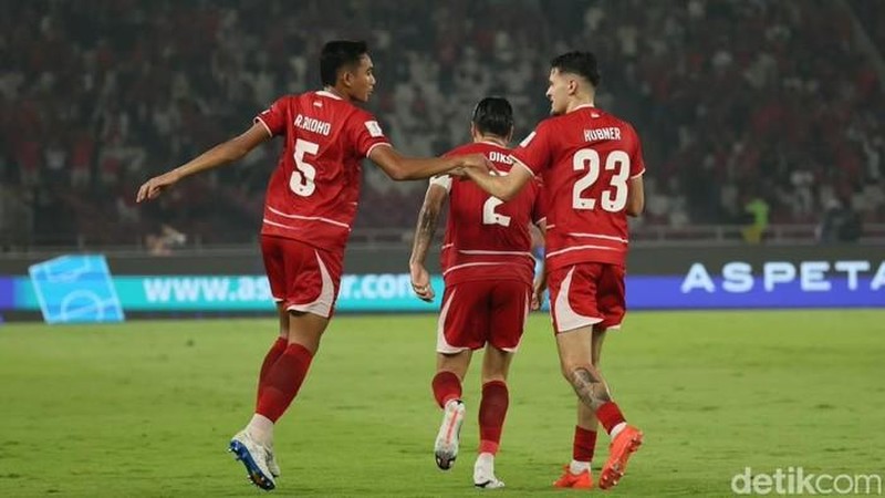 Timnas Indonesia lolos ke final FIFA ASEAN Cup 2026 usai menang 9-2 atas Bangladesh di Stadion Utama Gelora Bung Karno, Kamis (1/10/2026) malam WIB. (Agung Pambudhy/Detikcom)