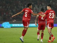 Timnas Indonesia lolos ke final FIFA ASEAN Cup 2026 usai menang 9-2 atas Bangladesh di Stadion Utama Gelora Bung Karno, Kamis (1/10/2026) malam WIB. (Agung Pambudhy/Detikcom)
