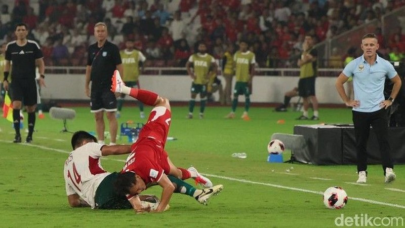 Timnas Indonesia lolos ke final FIFA ASEAN Cup 2026 usai menang 9-2 atas Bangladesh di Stadion Utama Gelora Bung Karno, Kamis (1/10/2026) malam WIB. (Agung Pambudhy/Detikcom)