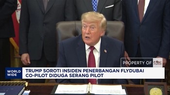 Trump Sorot Insiden Flydubai, Co-Pilot Diduga Serang Pilot