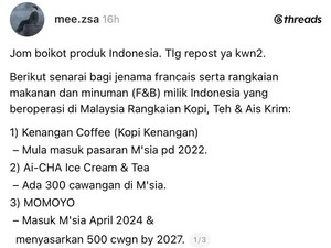 Viral! Netizen Malaysia Serukan Boikot Produk Kuliner Indonesia di Negeri Jiran