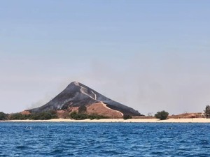 Pulau Kenawa Sumbawa Barat Terbakar, Savana Hangus