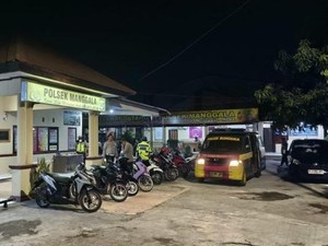 20 Motor Knalpot Brong-Tanpa Pelat di Manggala Makassar Disita