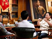 Presiden Prabowo Subianto memanggil Kepala Badan Komunikasi Pemerintah (Bakom) Syahganda Nainggolan dan Wakil Kepala Bakom Fadli Tri Hartono ke kediaman Hambalang, Bogor, Jawa Barat, Minggu sore, 4 Oktober 2026. (Instagram/Sekretariat.kabinet)