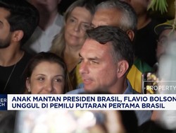 Anak Mantan Presiden Brasil, Flavio Bolsonaro Unggul di Pemilu Putaran Pertama Brasil
