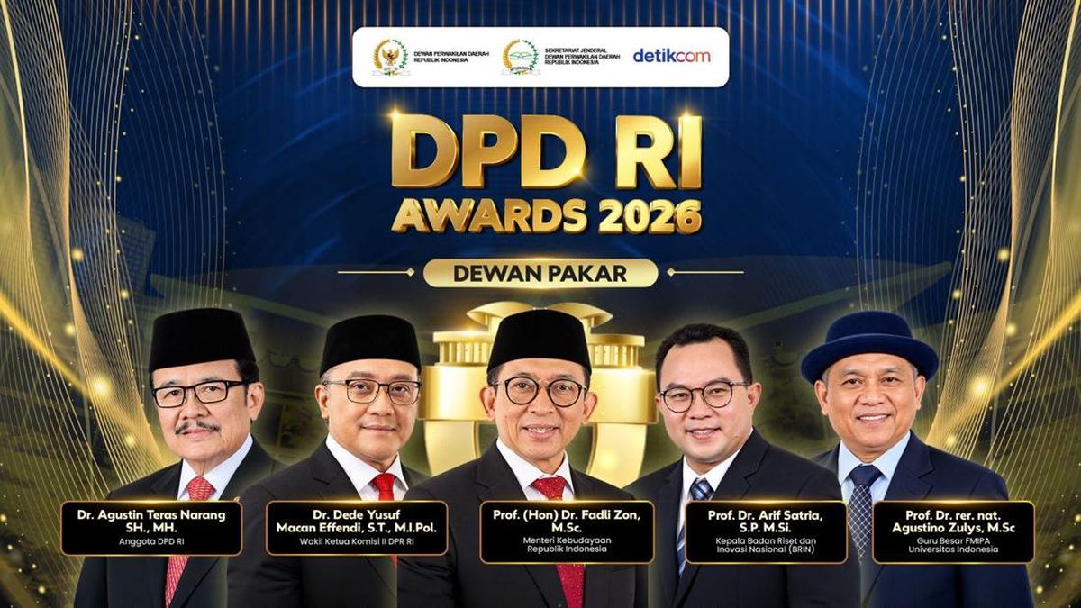 Ilustrasi berita Nasional: Ini 5 Dewan Dakar DPD RI Awards 2026
