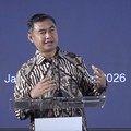 Direktur Utama PT Bukit Asam (Persero) Tbk, Bambang Ismawan saat memberikan sambutan dalam Media Synergi Forum di Jakarta, Rabu (2/10/2026). (Dok. PTBA)