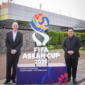 Erick Thohir menyambut Gianni Infantino yang akan menghadiri laga final FIFA ASEAN Cup 2026. (Dok. PSSI)