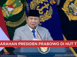 HUT TNI, Prabowo Sebut Prajurit TNI Harus Jadi Pelindung Rakyat
