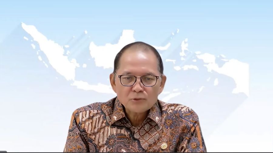 Kepala Eksekutif Pengawas Perasuransian, Penjaminan, dan Dana Pensiun Merangkap Anggota Dewan Komisioner Otoritas Jasa Keuangan (OJK), Ogi Prastomiyono saat menyampaikan Konferensi Pers Asesmen Sektor Jasa Keuangan dan Kebijakan OJK Hasil RDKB Septem