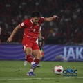 Laga Timnas Indonesia melawan Timnas Thailand pada babak Final dalam FIFA ASEAN CUP 2026 di Stadion Utama Gelora Bung Karno (SUGBK), Senayan, Jakarta, Senin (5/10/2026). (CNBC Indonesia/Faisal Rahman)