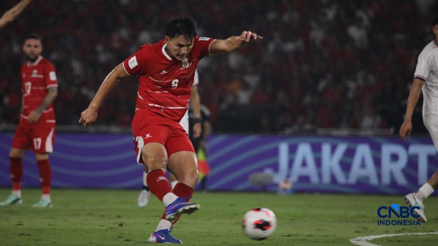 Laga Timnas Indonesia melawan Timnas Thailand pada babak Final dalam FIFA ASEAN CUP 2026 di Stadion Utama Gelora Bung Karno (SUGBK), Senayan, Jakarta, Senin (5/10/2026).