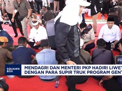 Mendagri & Menteri PKP Liwetan dengan Supir Truk Program Gentengisasi