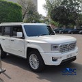 Mobil Maung MV3 Garuda Limousine terparkir di Istana Negara, Jakarta, Senin (5/10/2026). (CNBC Indonesia/Emir Yanwardhana)