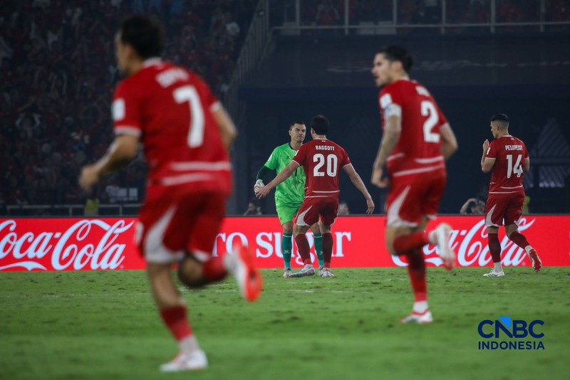 Timnas Indonesia berhasil menjadi juara FIFA ASEAN Cup 2026 usai mengalahkan Thailand pada babak final di Stadion Utama Gelora Bung Karno (SUGBK), Senayan, Jakarta, Senin (5/10/2026) malam. (CNBC Indonesia/Faisal Rahman)