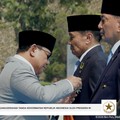 Penganugrahan tanda kehormatan Republik Indonesia oleh Presiden saat Upacara Peringatan HUT ke-81 TNI Tahun 2026, Jakarta, Senin (5/10/2026). (Tangkapan layar youtube Setpres RI)