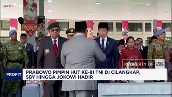 Prabowo Pimpin HUT Ke-81 TNI di Cilangkap, SBY Hingga Jokowi Hadir