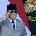 Presiden Prabowo hadiri upacara peringatan HUT ke-81 TNI Tahun 2026, Jakarta, Senin (5/10/2026). (Tangkapan layar youtube Setpres RI)