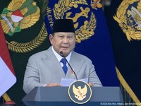 Presiden Prabowo Pimpin Upacara Peringatan HUT ke-81 TNI Tahun 2026, Jakarta, Senin (5/10/2026). (Tangkapan layar youtube Setpres RI)