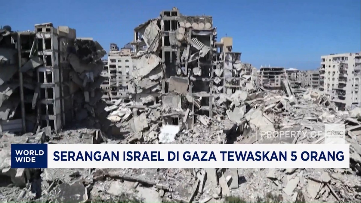 Video: Serangan Israel di Gaza Tewaskan 5 Orang
