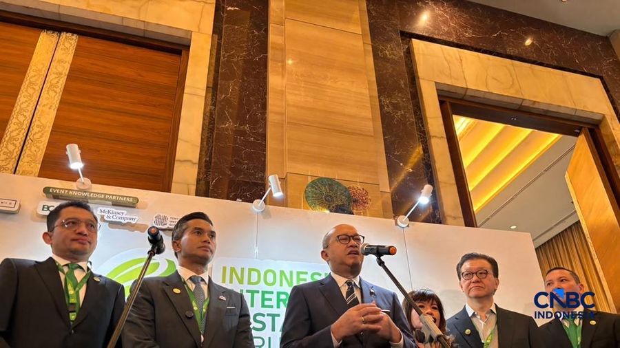 Menteri Investasi/Kepala BKPM Rosan P Roeslani di Acara ISF, Selasa (6/10/2026). (CNBC Indonesia/Firda Dwi Muliawati)