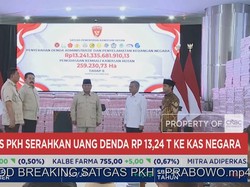 Prabowo Saksikan Satgas PHK Setor Uang Denda & Sitaan Rp 13,24 Triliun ke Negara