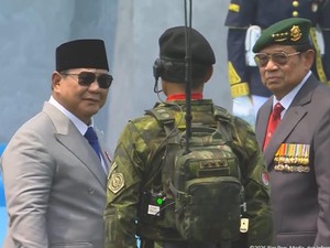 Sosok Komandan Upacara HUT TNI yang Curi Perhatian Prabowo dan SBY