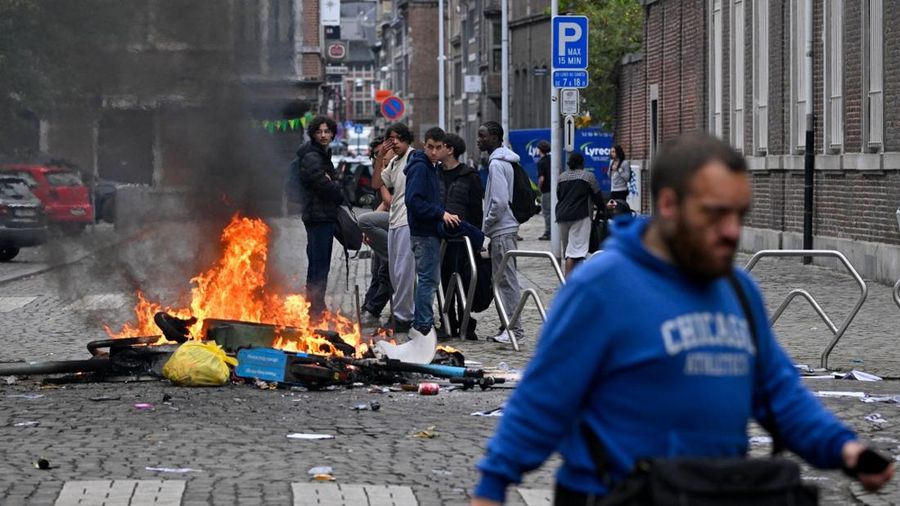 Protes terhadap kondisi pendidikan telah menyebar dari Prancis ke Belgia, Senin (5/10/2026). (JOHN THYS / AFP)