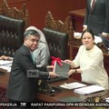 RUU Perlindungan Ketenagakerjaan sah ditetapkan sebagai Undang-Undang dalam dalam Rapat Paripurna DPR RI, Selasa (6/10/2026). (Tangkapan Layar Youtube/TVR Parlemen)