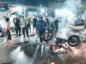 Tawuran Pecah di Manggala Makassar, 2 Orang Luka-Motor Dibakar