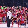 Timnas Indonesia berhasil menjadi juara FIFA ASEAN Cup 2026 usai mengalahkan Thailand pada babak final di Stadion Utama Gelora Bung Karno (SUGBK), Senayan, Jakarta, Senin (5/10/2026) malam.(CNBC Indonesia/Faisal Rahman)