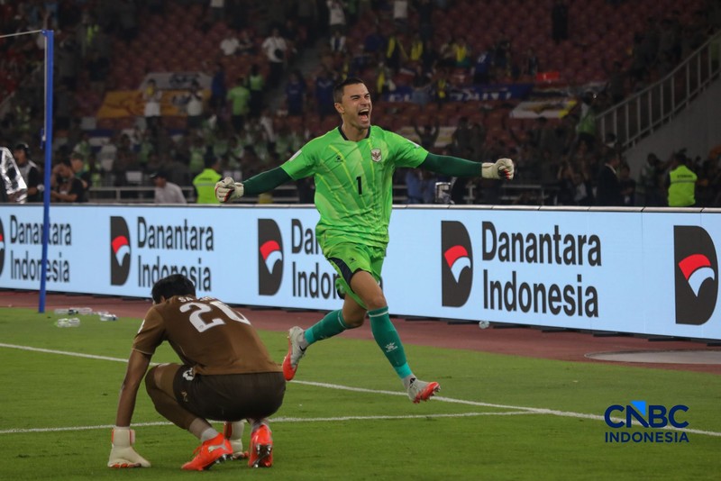 Timnas Indonesia berhasil menjadi juara FIFA ASEAN Cup 2026 usai mengalahkan Thailand pada babak final di Stadion Utama Gelora Bung Karno (SUGBK), Senayan, Jakarta, Senin (5/10/2026) malam. (CNBC Indonesia/Faisal Rahman)