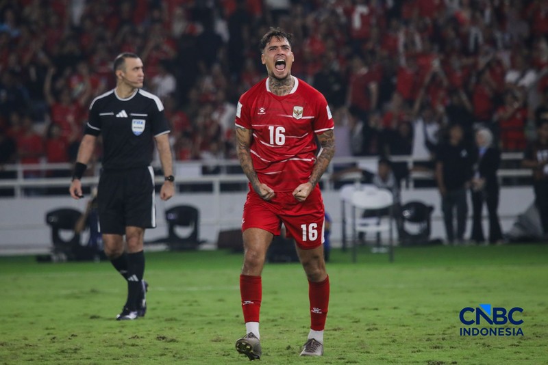 Timnas Indonesia berhasil menjadi juara FIFA ASEAN Cup 2026 usai mengalahkan Thailand pada babak final di Stadion Utama Gelora Bung Karno (SUGBK), Senayan, Jakarta, Senin (5/10/2026) malam. (CNBC Indonesia/Faisal Rahman)