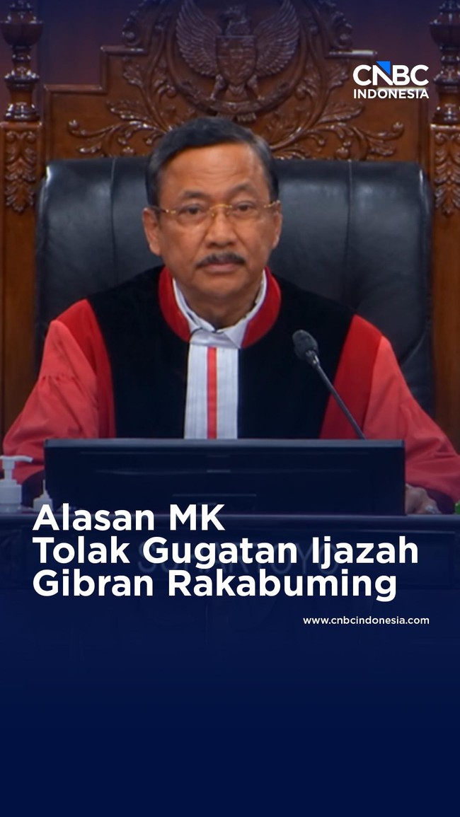 Alasan MK Tolak Gugatan Ijazah Gibran Rakabuming Raka