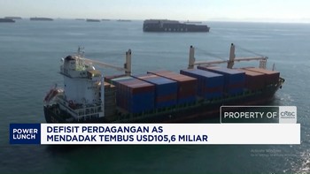 Defisit Perdagangan AS Mendadak Tembus USD105,6 Miliar